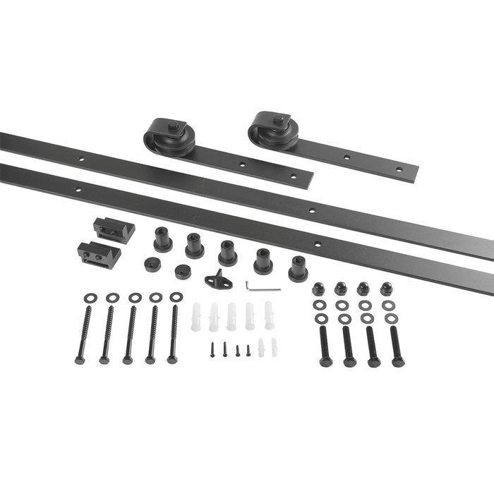 Skjutdörrsbeslag Retro Svart 2 m